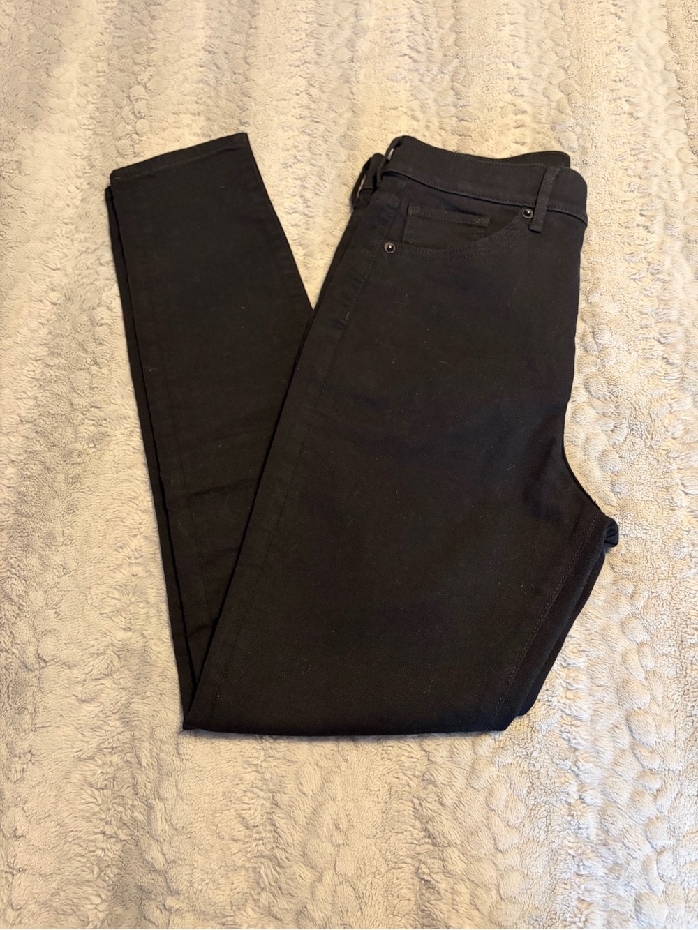 Express Super High Rise Skinny Black Jeans